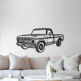 1975 F-150 Perspective Metal Car Wall Art - MT0439