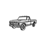 1975 F-150 Perspective Metal Car Wall Art - MT0439