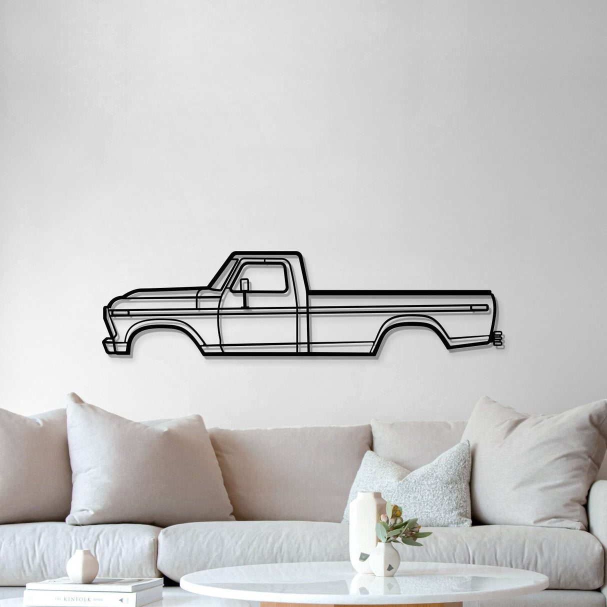 1975 F-250 Highboy Metal Car Wall Art - MT0168