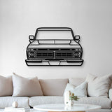 1976 F-150 Front View Metal Car Wall Art - MT1345