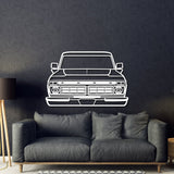 1976 F-150 Front View Metal Car Wall Art - MT1345