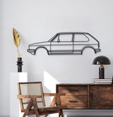 1976 Golf GTI Metal Car Wall Art - MT0172