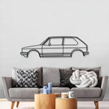 1976 Golf GTI Metal Car Wall Art - MT0172