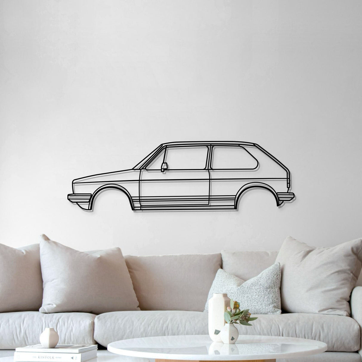 1976 Golf GTI Metal Car Wall Art - MT0172