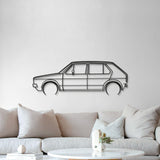 1976 Golf MK1 Detailed Metal Car Wall Art - MT0173