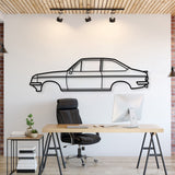 1977 Escort RS1800 Metal Car Wall Art - MT0174