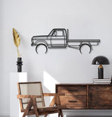 1977 F100 Tray Back Metal Car Wall Art - MT0175