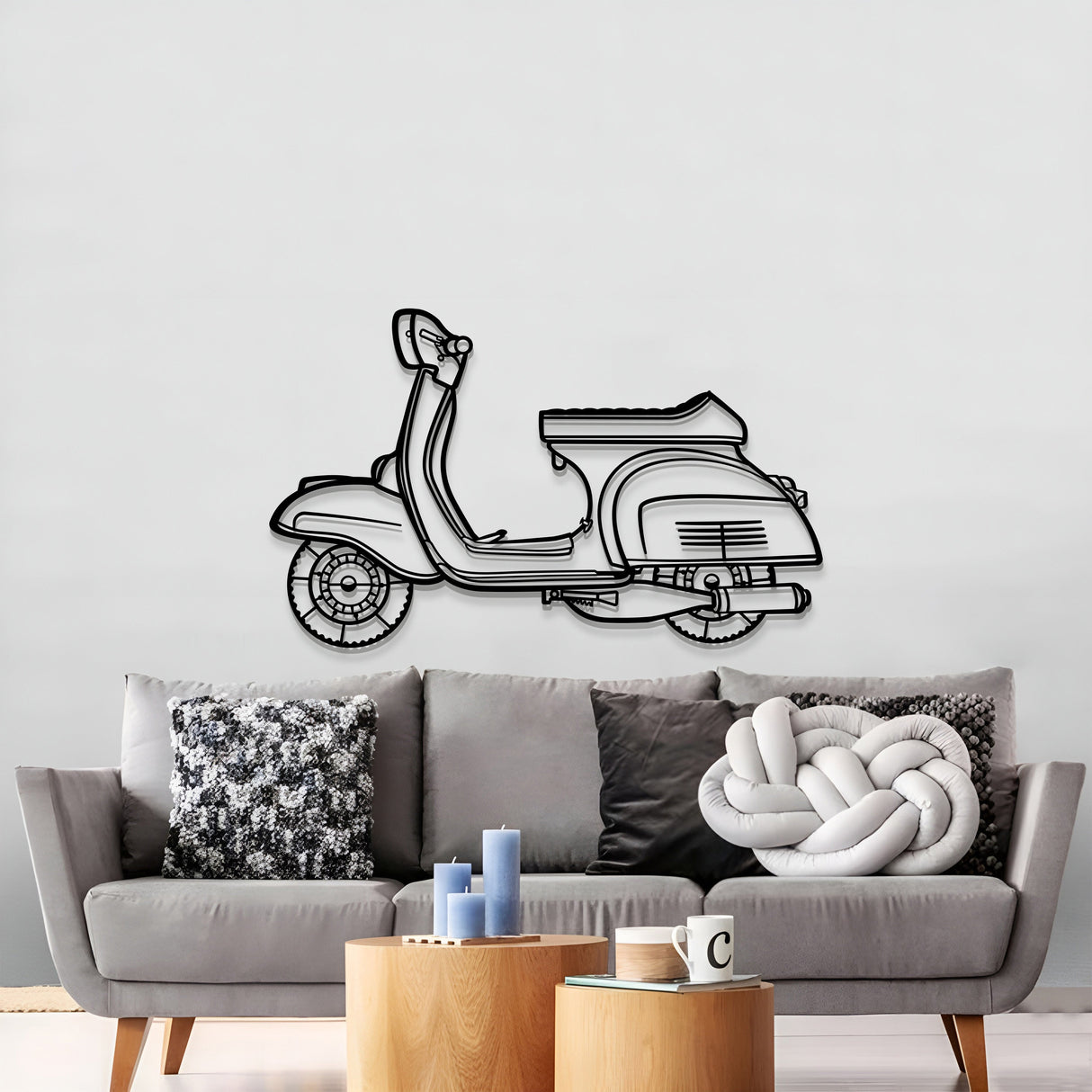 1977 Rally 200 Metal Motorcycle Wall Art - MT1418