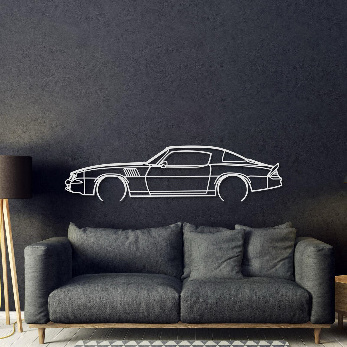 1978 Camaro Z28 Detailed Metal Car Wall Art - MT0180