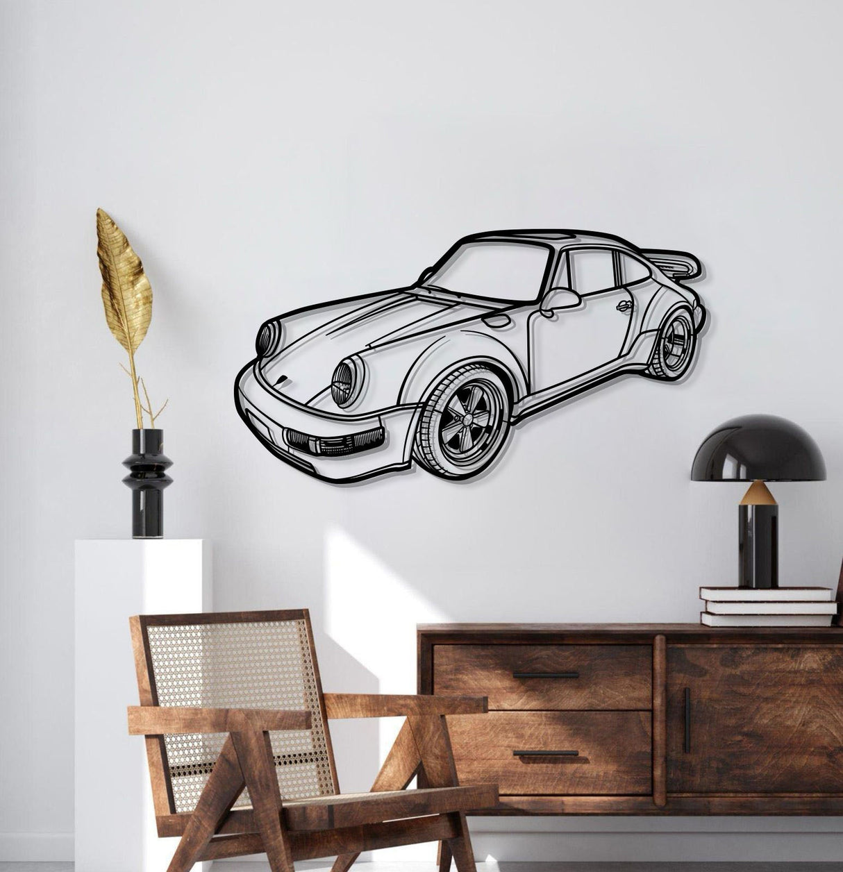 Perspective Metal Car Wall Art - MT1287