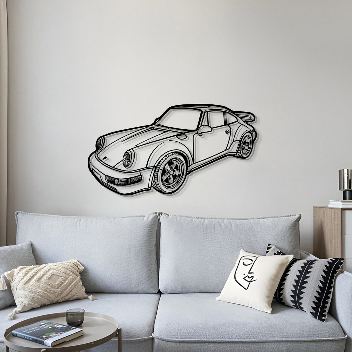 Perspective Metal Car Wall Art - MT1287