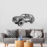 1979 Bronco Perspective Metal Car Wall Art - MT0441