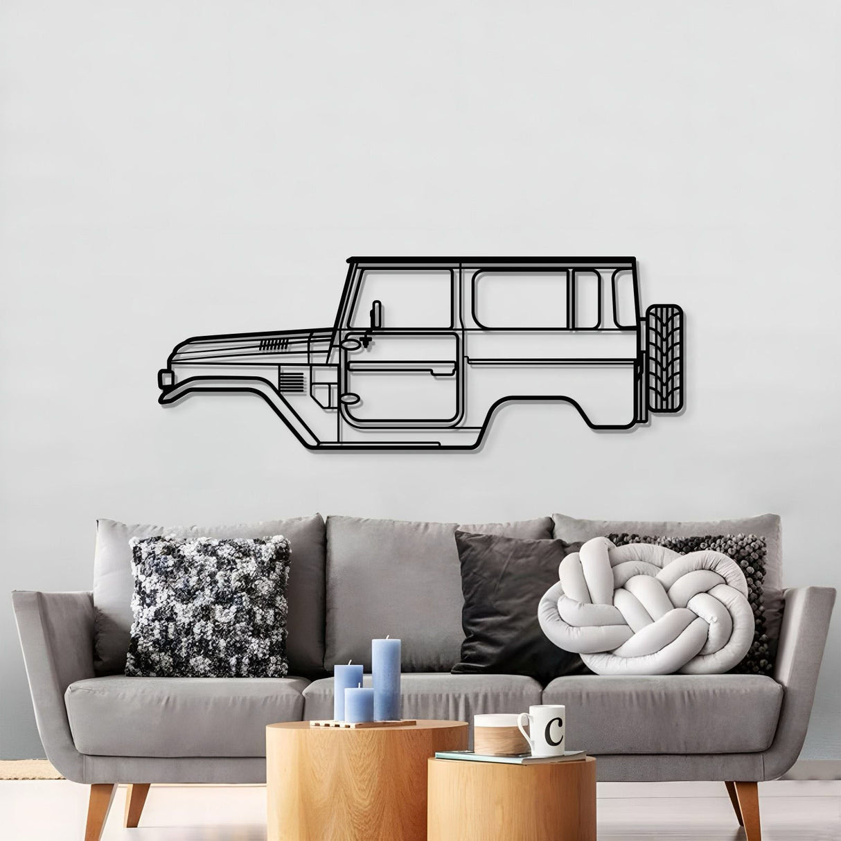 1979 FJ40 Metal Car Wall Art - MT0183