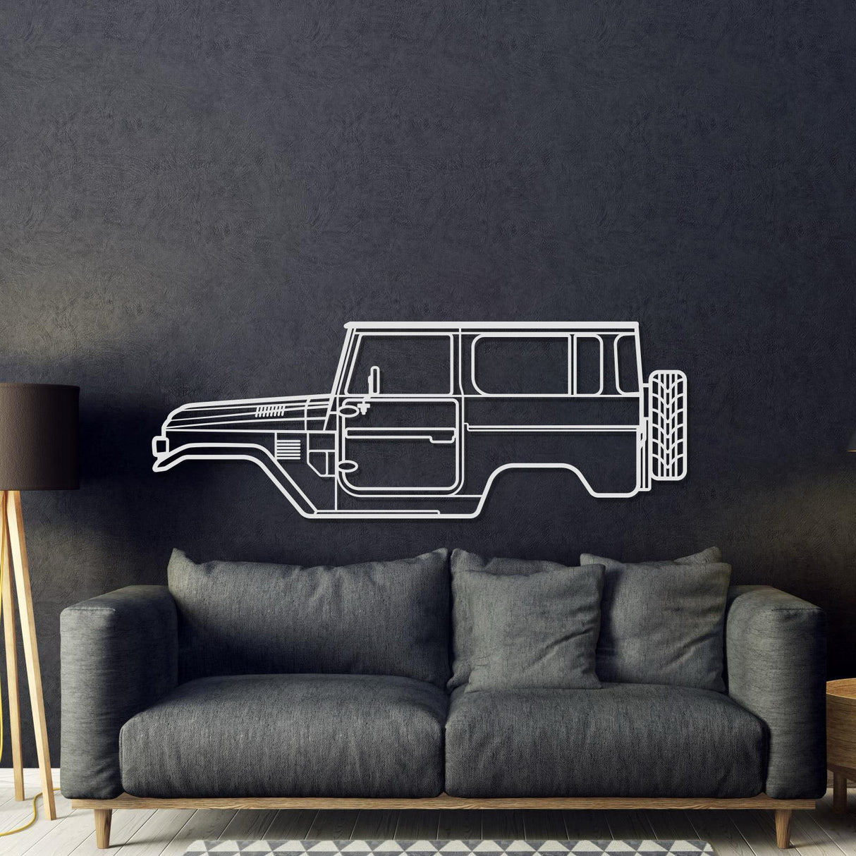 1979 FJ40 Metal Car Wall Art - MT0183