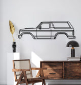 1980 Bronco 3rd Gen Metal Car Wall Art - MT0187