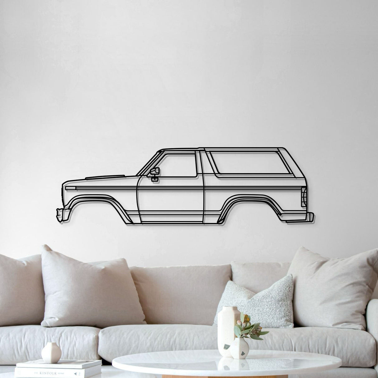 1980 Bronco 3rd Gen Metal Car Wall Art - MT0187