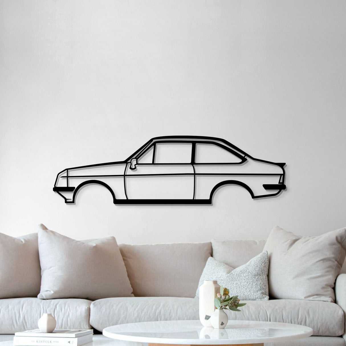 1980 Escort MK2 Metal Car Wall Art - MT0188