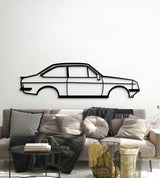 1980 Escort MK2 Metal Car Wall Art - MT0188