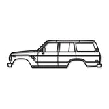 1980 Land Cruiser 4th Gen (J60) Metal Car Wall Art - MT0190