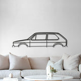 1980 Golf MK1 Classic Metal Car Wall Art - MT0189