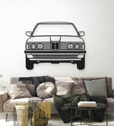 1982 323I Front View Metal Car Wall Art - MT1324