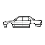 1983 E28 M5 M Tech Metal Car Wall Art - MT0198