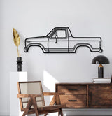 1983 Bronco Pickup Metal Car Wall Art - MT0197