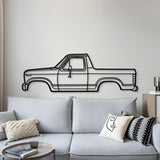 1983 Bronco Pickup Metal Car Wall Art - MT0197