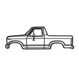 1983 Bronco Pickup Metal Car Wall Art - MT0197