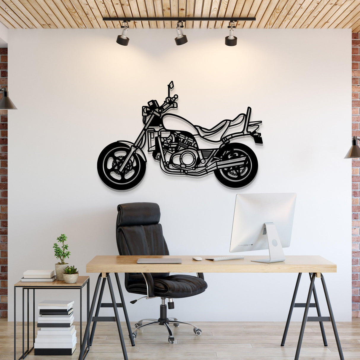 1983 V65 Magna Metal Motorcycle Wall Art - MT1395