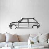 1983 5 Alpine Turbo Detailed Metal Car Wall Art - MT0195