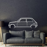 1983 5 Alpine Turbo Detailed Metal Car Wall Art - MT0195