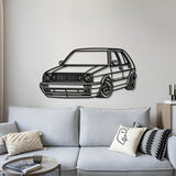 1990 Golf MK2 Perspective Metal Car Wall Art - MT0464