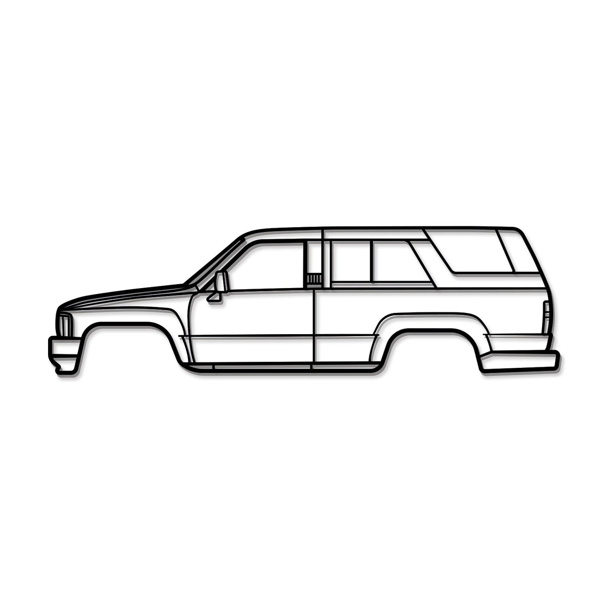 1984 4Runner 1st Gen (N60) Metal Car Wall Art - MT0201