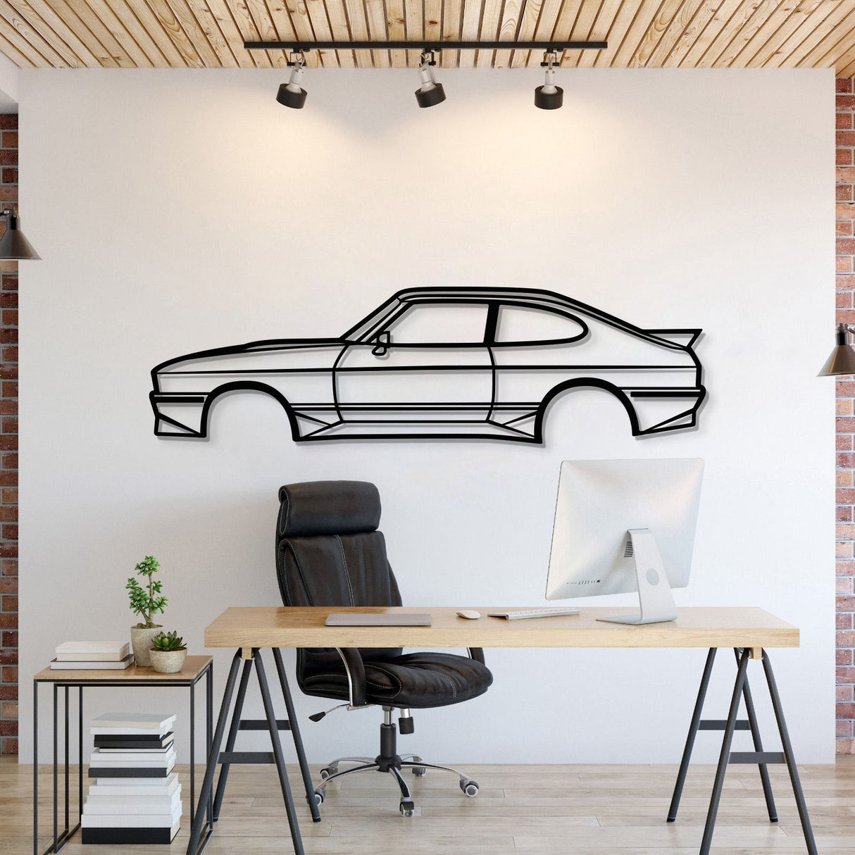 1985 Tickford Capri Metal Car Wall Art - MT0205