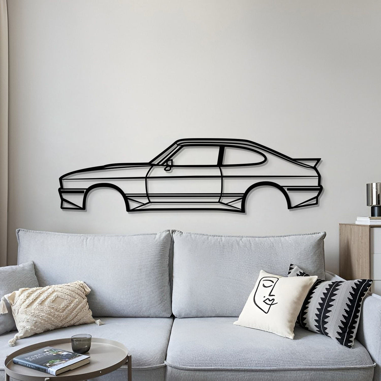 1985 Tickford Capri Metal Car Wall Art - MT0205