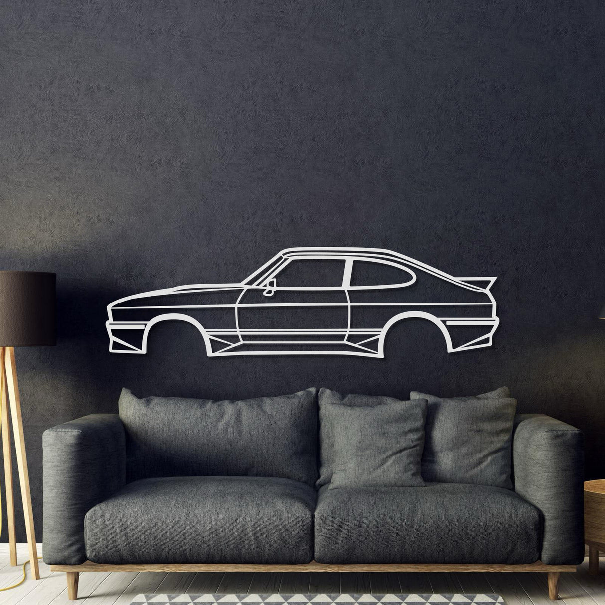 1985 Tickford Capri Metal Car Wall Art - MT0205