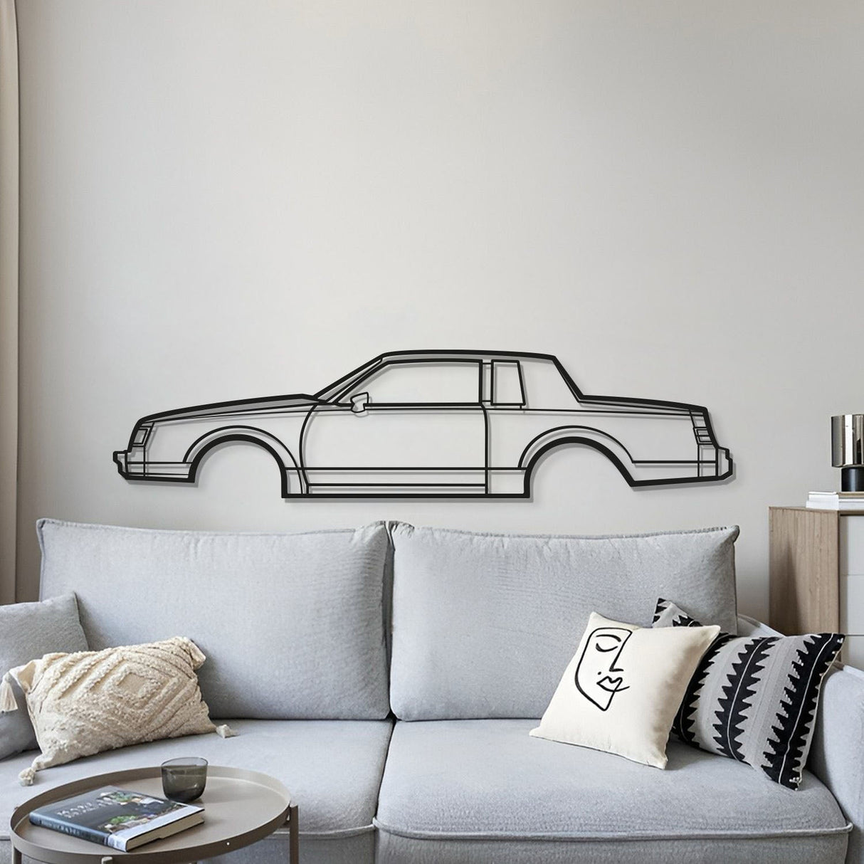 1986 Regal Coupe Metal Car Wall Art - MT0208