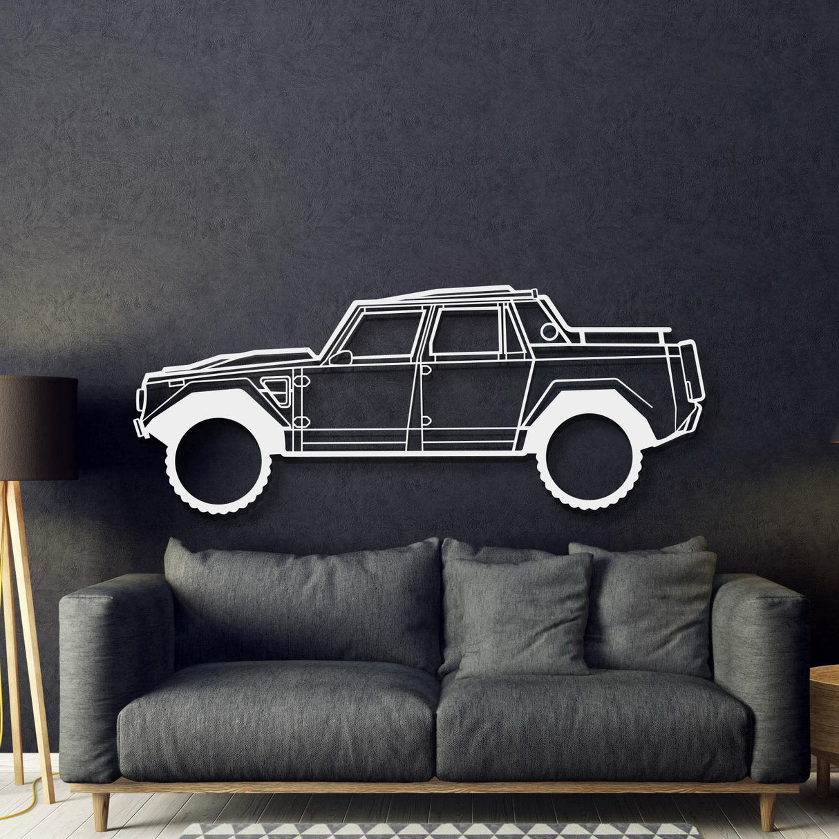 1986 LM002 Metal Car Wall Art - MT1193