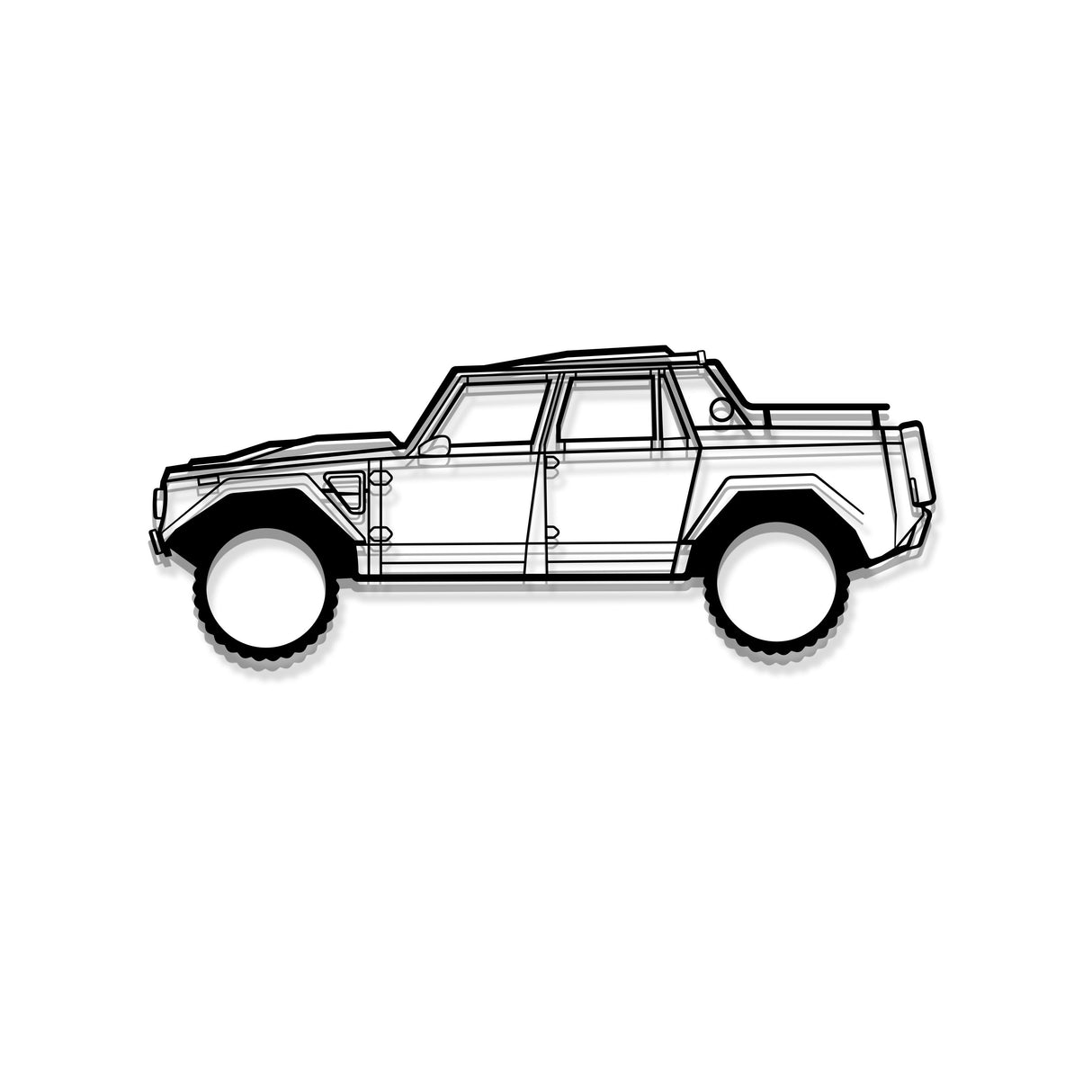 1986 LM002 Metal Car Wall Art - MT1193