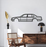 1987 E32 Metal Car Wall Art - MT0212