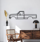 1987 F-150 8th Gen Metal Car Wall Art - MT0213