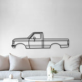 1987 F-150 8th Gen Metal Car Wall Art - MT0213