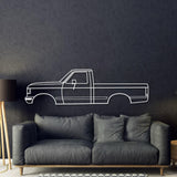 1987 F-150 8th Gen Metal Car Wall Art - MT0213