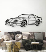 1988 Camaro IROC-Z Perspective Metal Car Wall Art - MT1304