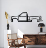 1988 K1500 Silverado Metal Car Wall Art - MT0218