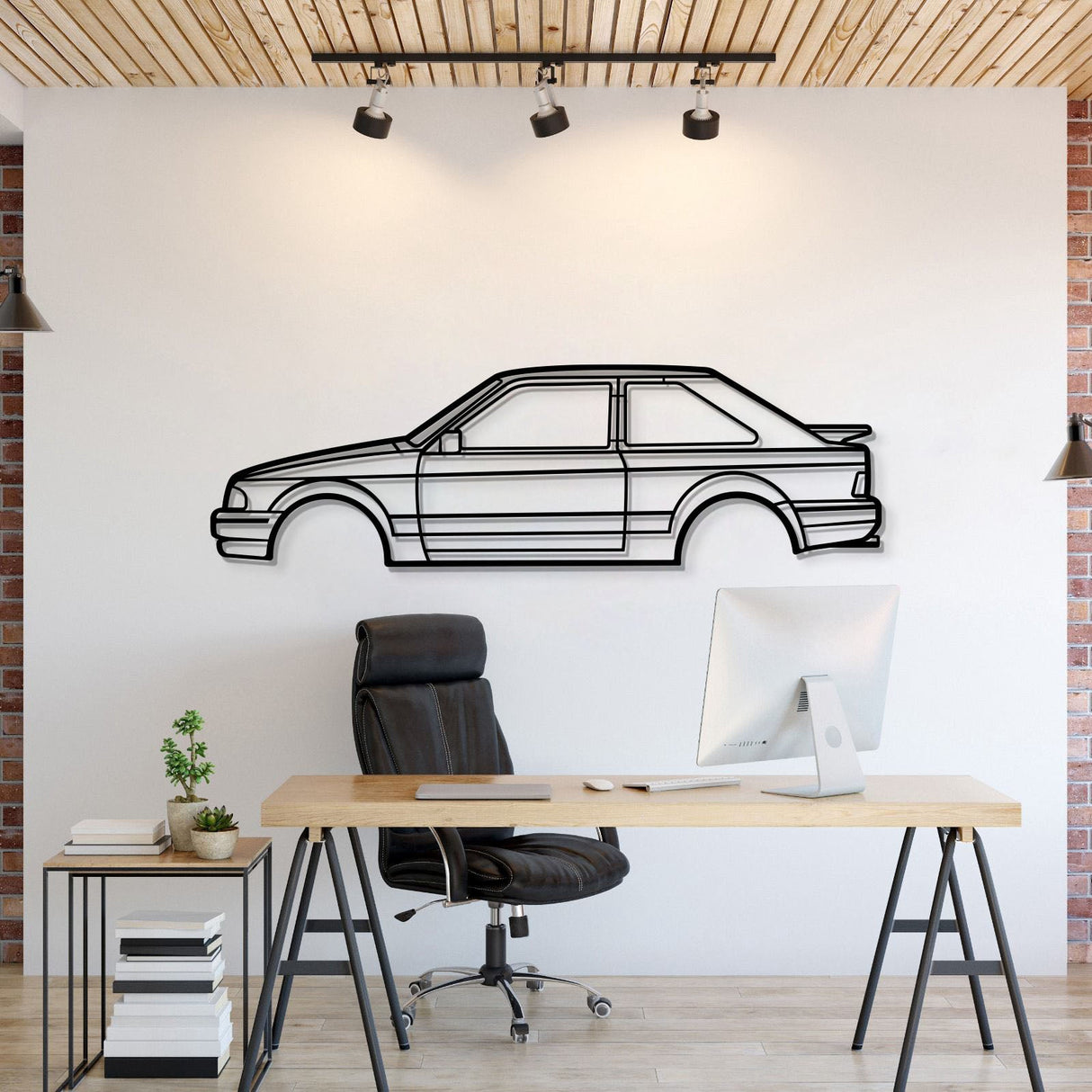 1988 Escort XR3I  Metal Car Wall Art - MT0215