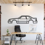 1988 Mustang GT Hatchback Metal Car Wall Art - MT0219