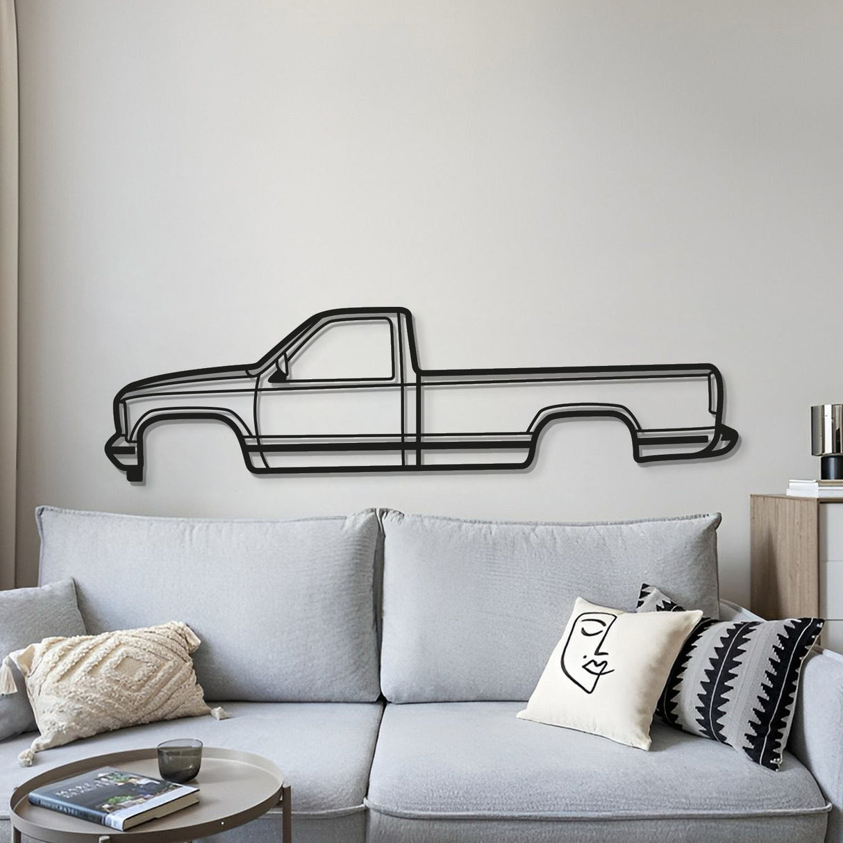 1988 Sierra 1500 1st Gen Metal Car Wall Art - MT0220