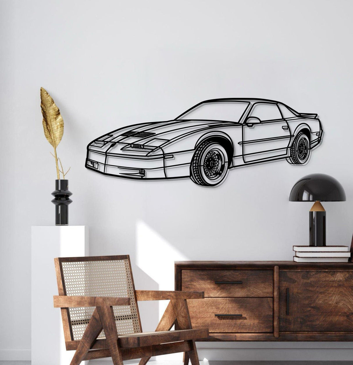 1988 Trans AM Perspective Metal Car Wall Art - MT1186